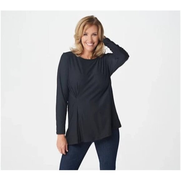 AmberNoon II by Dr. Erum Ilyas UPF 50 Wrap Swim Skirt Navy REg 12 A474497 - Picture 1 of 1